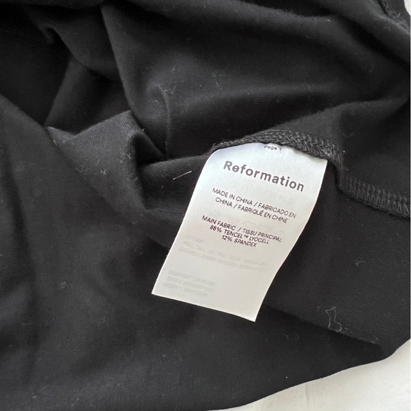 Reformation Black Halter Dress with cut out - Picture 3 of 4